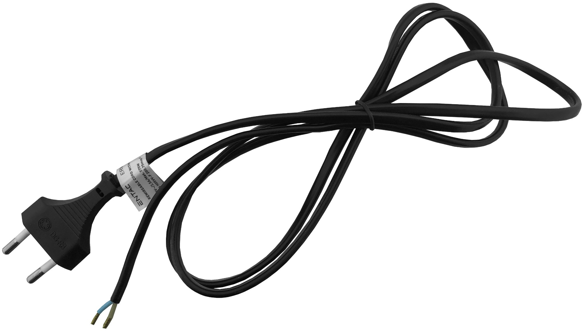 Aansluitsnoer met Euro stekker 1.5m zwart